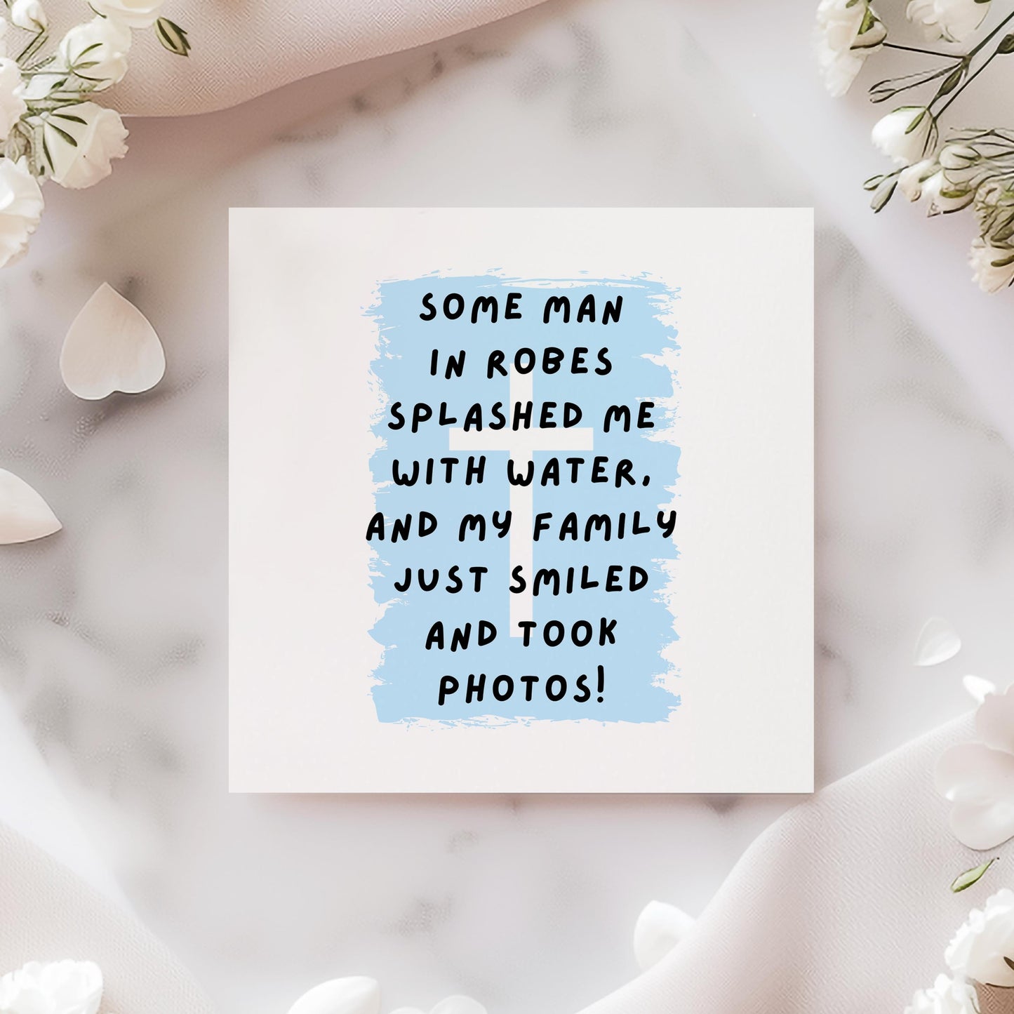 Funny Christening Card for Goddaughter
