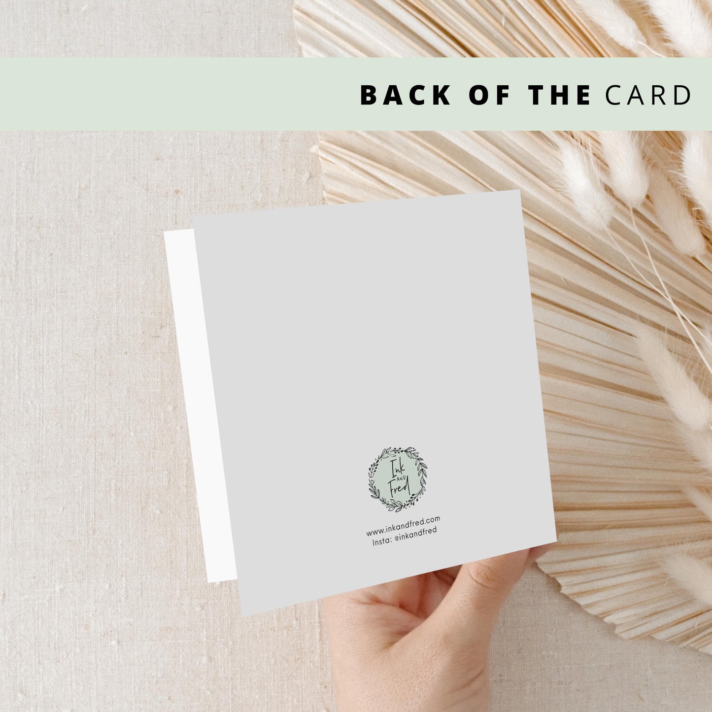 Personalised “Will You Be My Page Boy?” card featuring a back-view illustration of a young boy in a navy waistcoat and beige trousers with custom name and message.