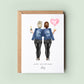 Personalised 18th Birthday Card - Sister or Best Friend Birthday Day Card