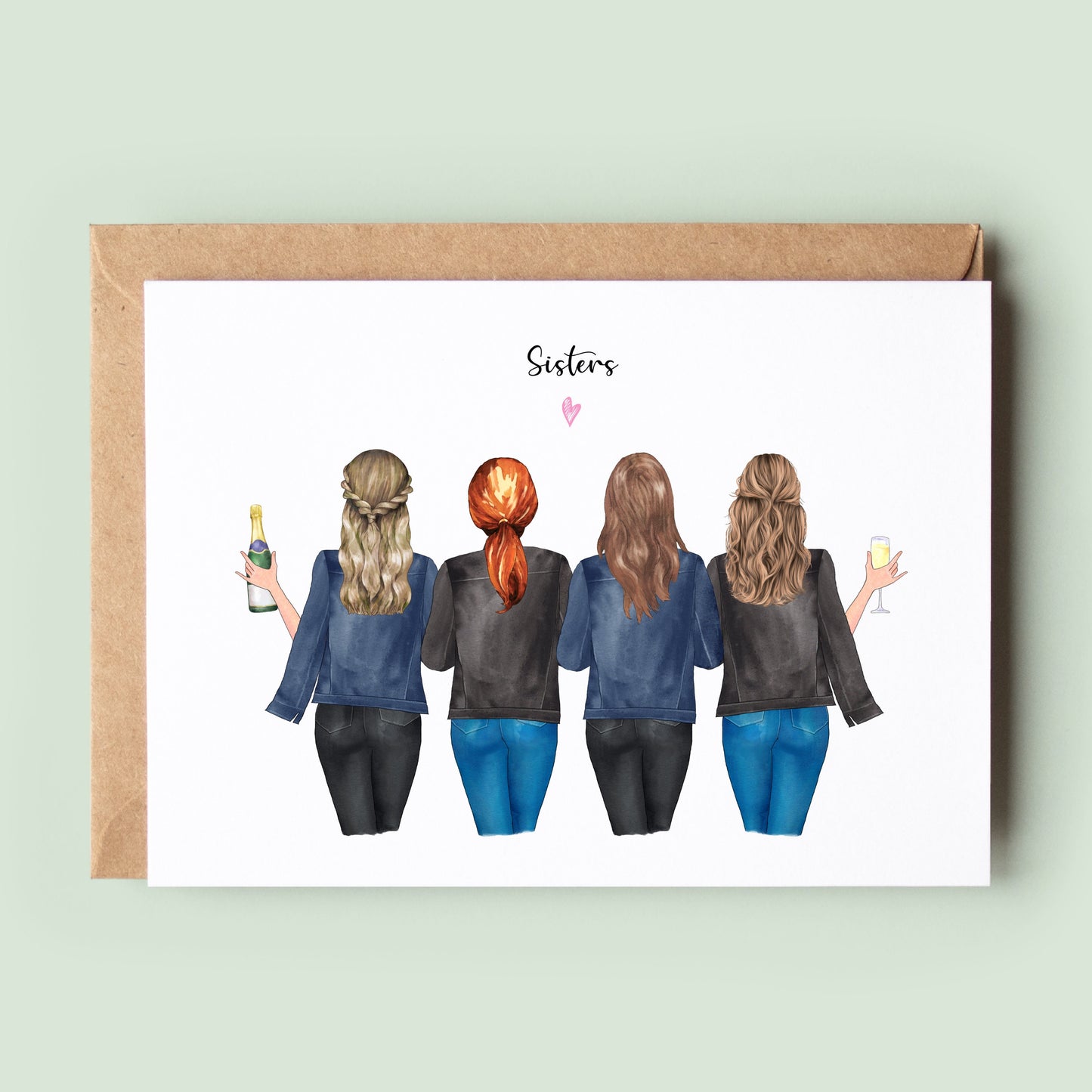 Personalised Best Friend Birthday Card for Mum, Sister, Best Friend or Auntie