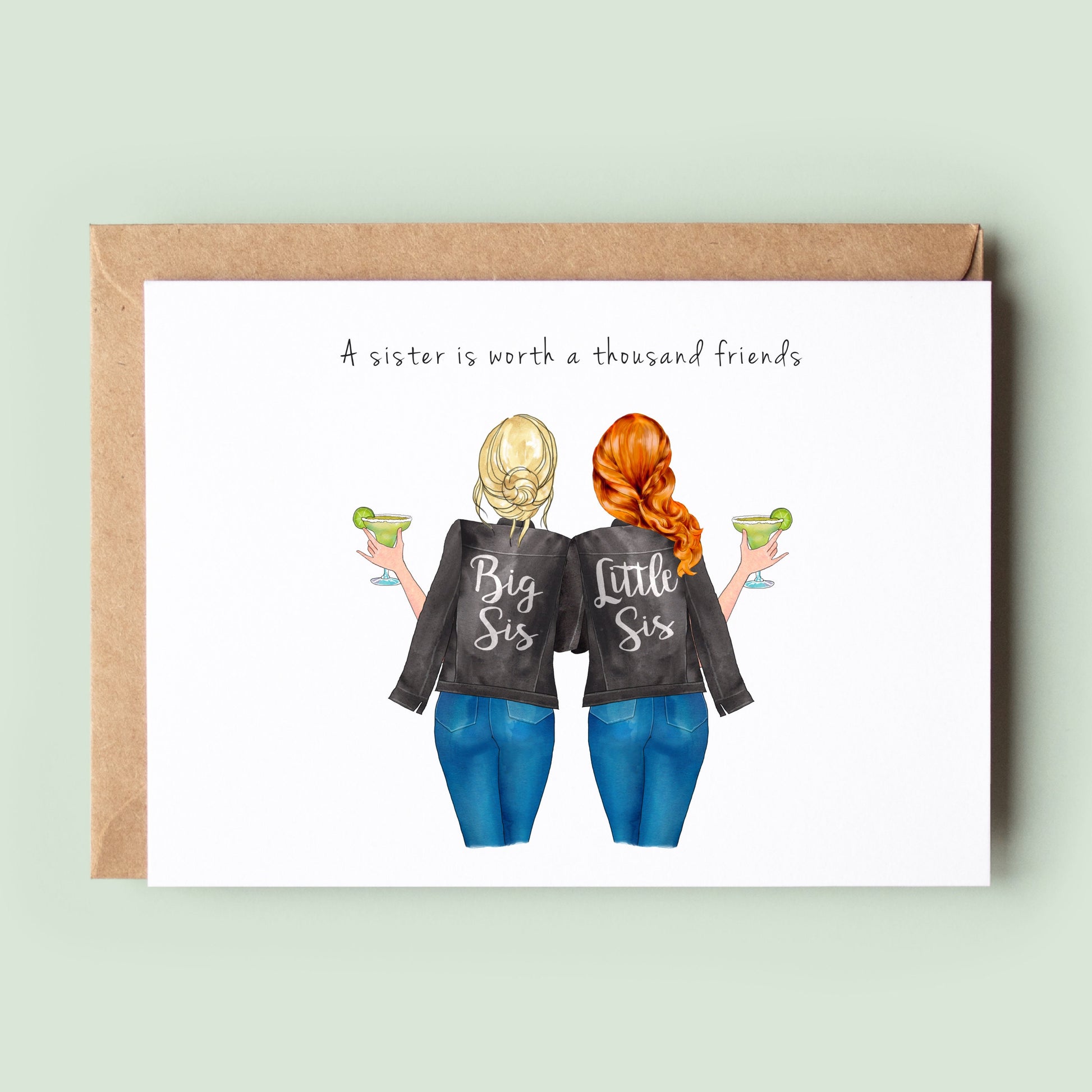 Personalised Sister Birthday Card for Mum, Sister, Best Friend, Auntie or Colleague