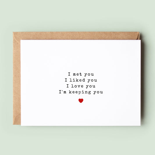 Funny Anniversary Card - Funny I Love You Card - Funny Husband Card - Funny Boyfriend Card - Anniversary Card, Valentines Card, Wedding Card