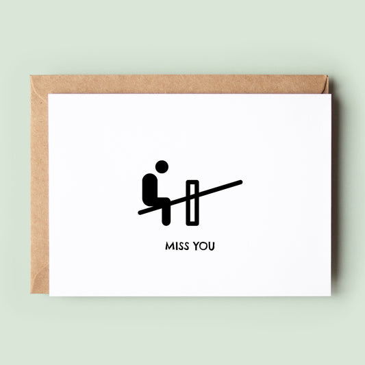 Miss You Card, Missing You Card, LDR Relationship Card, Boyfriend Card, Best Friend Card, Girlfriend Card - #268