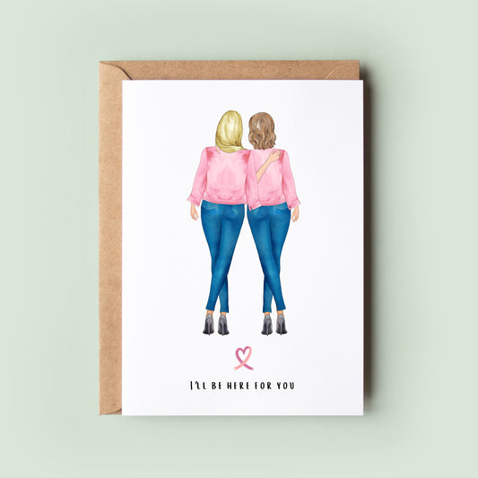 Personalised Best Friend/Sister Cancer Support Card