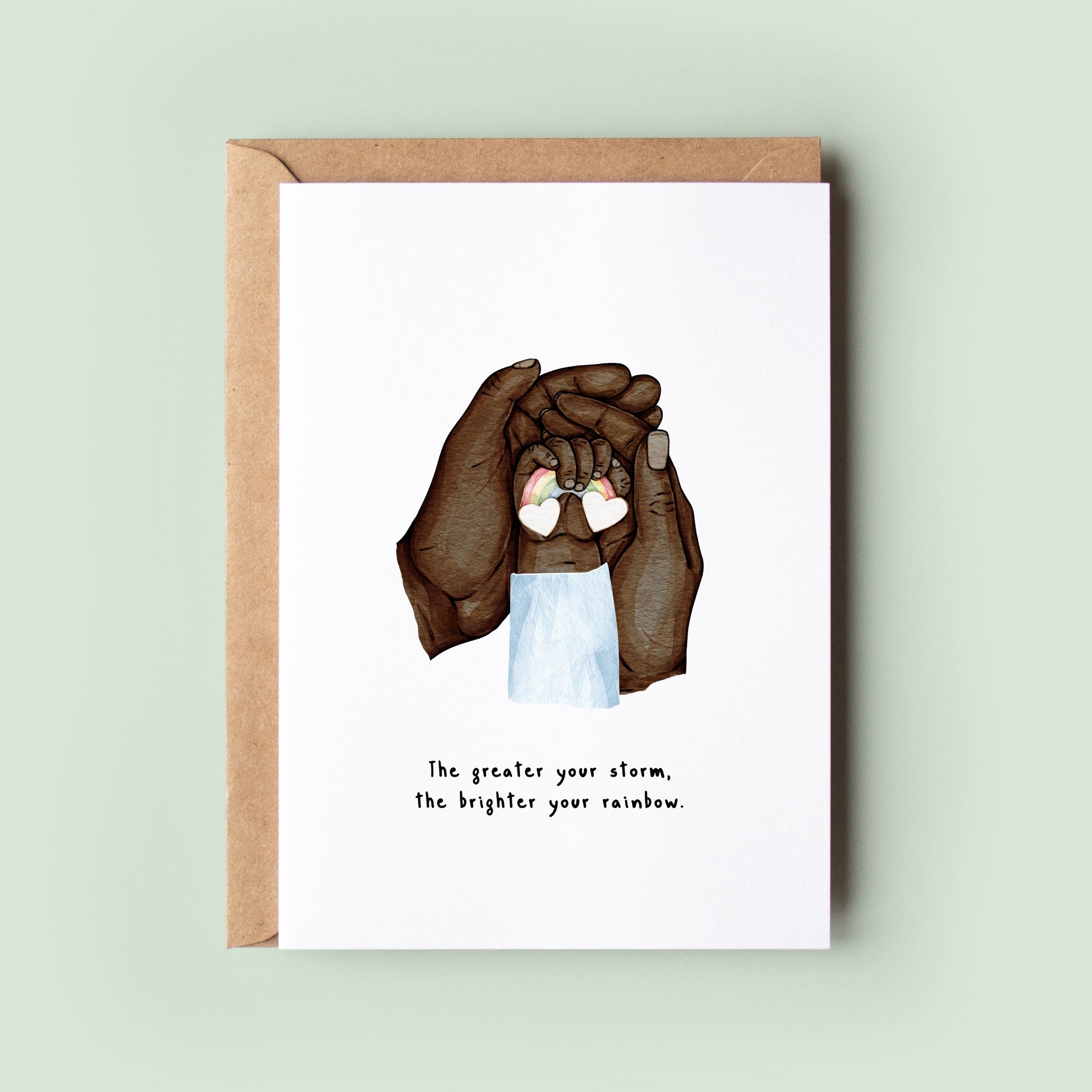 Rainbow Baby Card for New Parents, Rainbow Baby Card, Congratulations New Baby Card, Rainbow Baby Boy Card, Rainbow Baby Girl Greeting Card