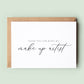 Make Up Artist Wedding Thank You Card