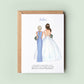 Personalised Junior Bridesmaid Thank You Card, Bridesmaid Thank you Card, Customisable Bridesmaid Card, Wedding Thank Card, Bridesmaid Thank