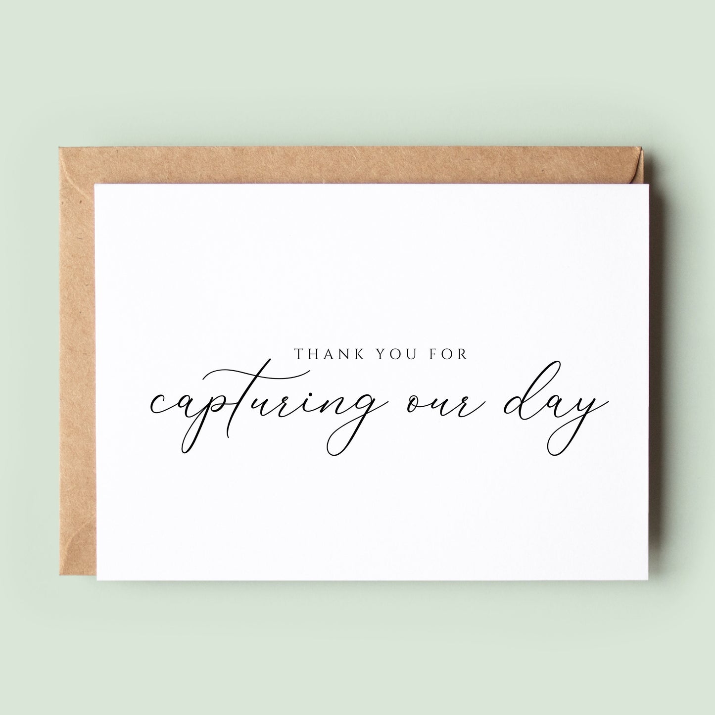 Photographer Thank You Card, Wedding Photographer Card, Card For Wedding Photographer, Thank You Card Wedding, Wedding Thank You - #029