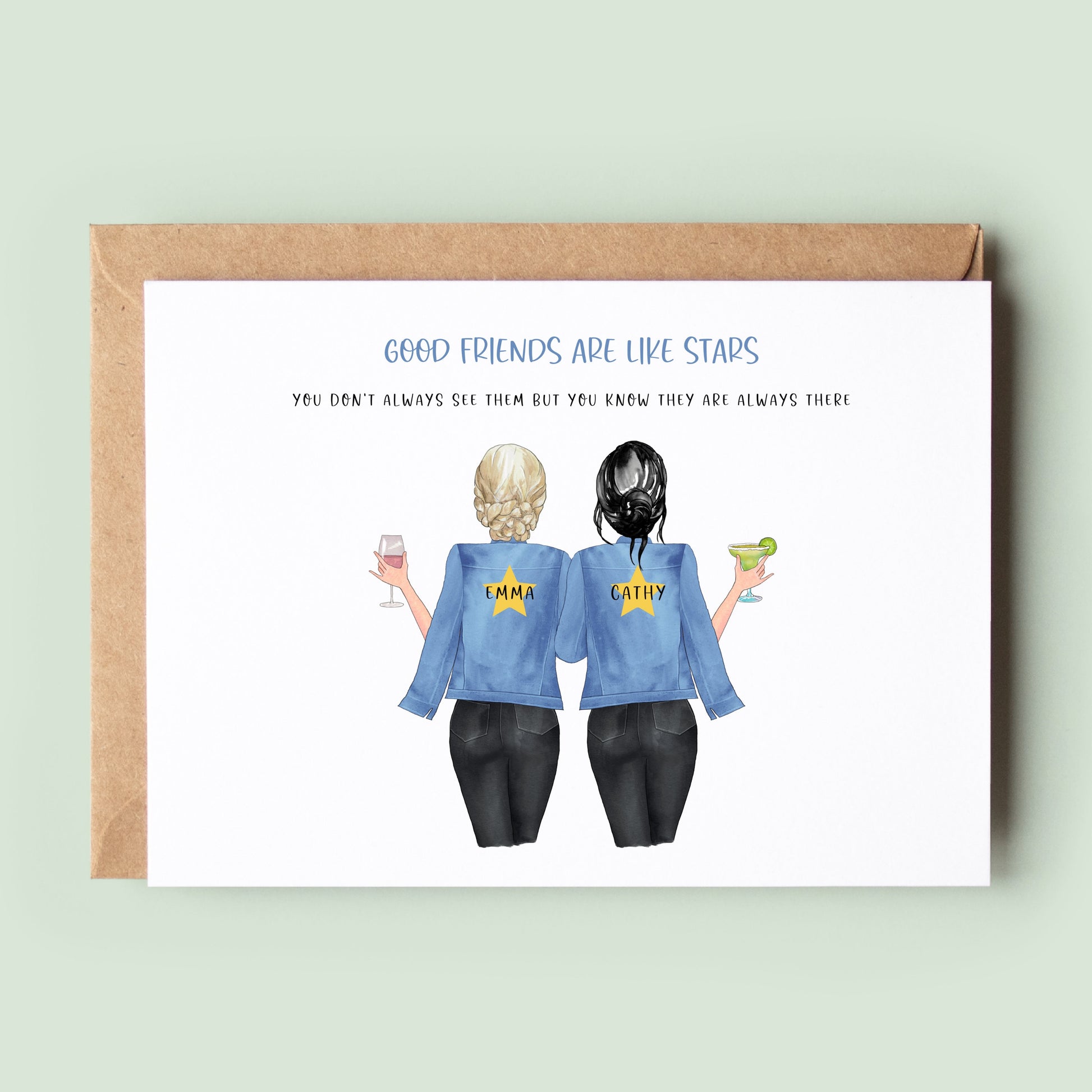 Personalised Best Friend Birthday Card, Personalized Bestie Birthday Day Card, Happy Birthday Bestie, Sister Birthday, Greeting Card #289