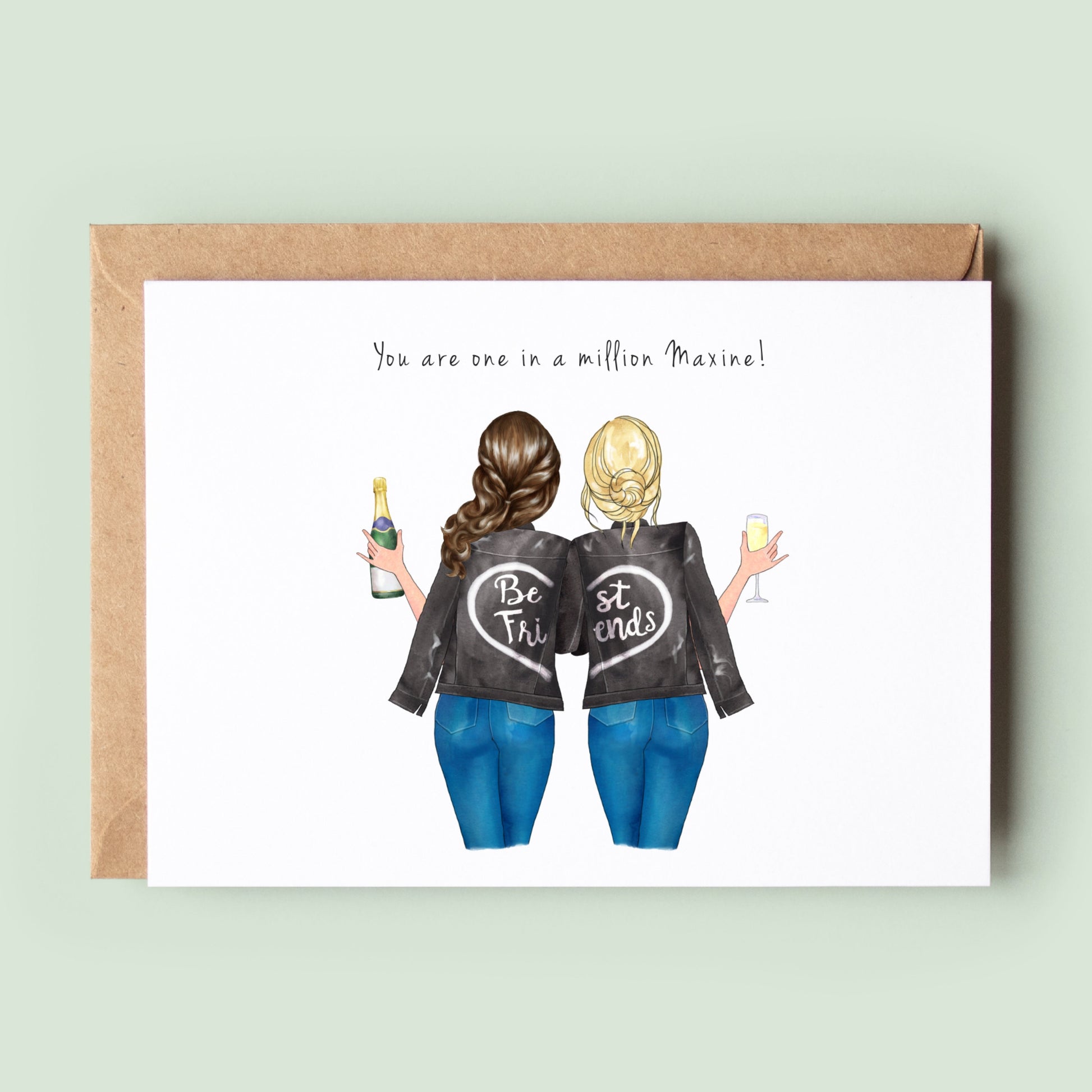 Personalised Best Friend Birthday Card for Mum, Sister, Best Friend or Auntie