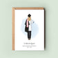 Personalised Doctor Vet or Dentist Graduation Keepsake Card