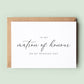 Wedding Card to Matron of Honor, Matron of Honour Card, Matron of Honor Card, Matron of Honor Thank You Card, Maid of Honor Thank You Card