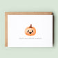 Cute Pumpkin Halloween Card, Happy Halloween Card, Kids Halloween Card, Personalised Halloween Card, Halloween Greeting Card, Pumpkin Card