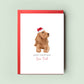 Personalised Cocker Spaniel Christmas Card, lovingly crafted for Dog Mum and Dog Dad. The perfect holiday greeting from the Dog.