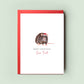 Enchanting Personalised Pet Rat Christmas Card, showcasing the lively spirit of the pet rat, a special festive sentiment for Rat Mum & Rat Dad.