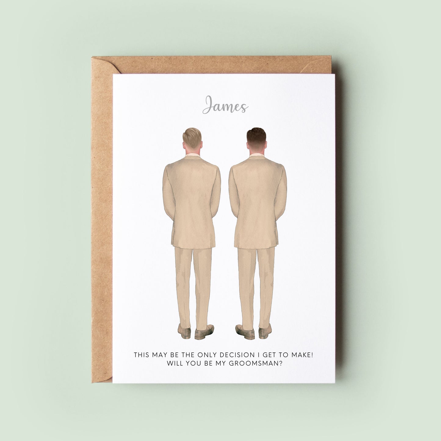 Will You Be My Groomsman Greeting Card, Best Man Card, Groomsman Card, Best Man Proposal Card, Groomsman Proposal Card, Wedding Proposal