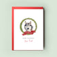 Husky Personalised Dog Christmas Card