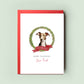 Italian Greyhound Personalised Dog Christmas Card