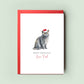 British Shorthair Cat Christmas Card – 'From the Cat,' Perfect for Cat Mum & Cat Dad – Unique Pet Card to Celebrate the Season