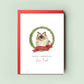 Ragdoll Cat Illustration Christmas Card - Personalised