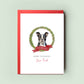 Boston Terrier Christmas Card