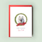 American Eskimo Personalised Dog Christmas Card