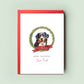 Bernese Mountain Personalised Dog Christmas Card, For the Dog, From the Dog, Pet Christmas Card, Dog Card, Dog Dad, Dog Mum, Merry Woofmas