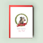 Scottish Deerhound Personalised Dog Christmas Card, For the Dog, From the Dog, Pet Christmas Card, Dog Card, Dog Dad, Dog Mum, Merry Woofmas