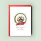 Lhasa Apso Personalised Dog Christmas Card