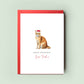 Abyssinian Christmas Card from the Cat - Personalised Greeting Card for Cat Dad, Cat Mum - Perfect Pet Card for the Holidays, From the Cat