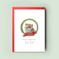 Exotic Shorthair Cat Illustration Christmas Card