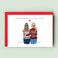 Personalised Sister Christmas Card - Mum, Bestie, Sister, Auntie, Cousin