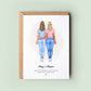 Personalised Best Friend Birthday Card, Personalised Bestie Gift, Best Friend Print, Bestie Card, Cards for Her, Custom Card, Cousin