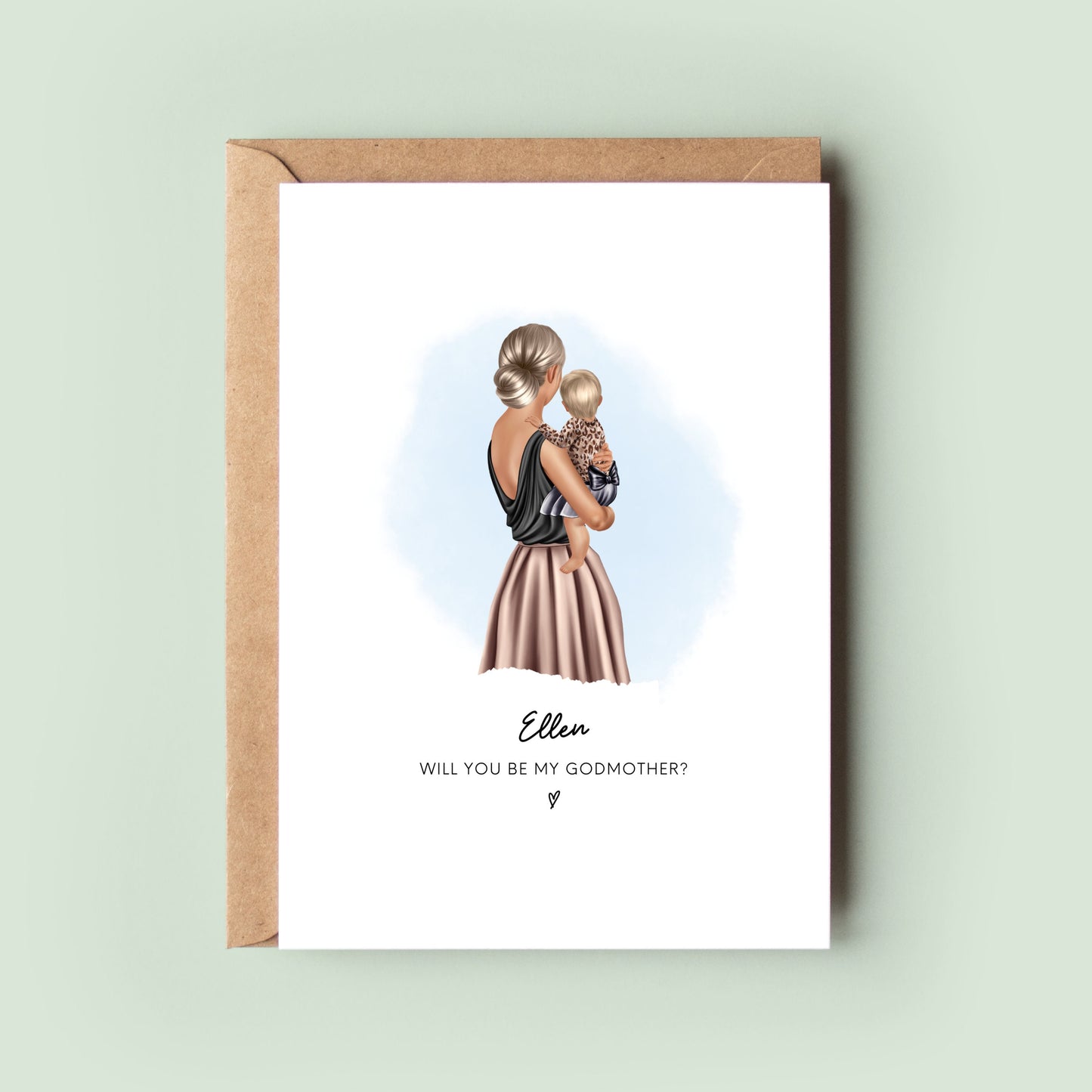 Eco-Friendly Keepsake Godmother Card