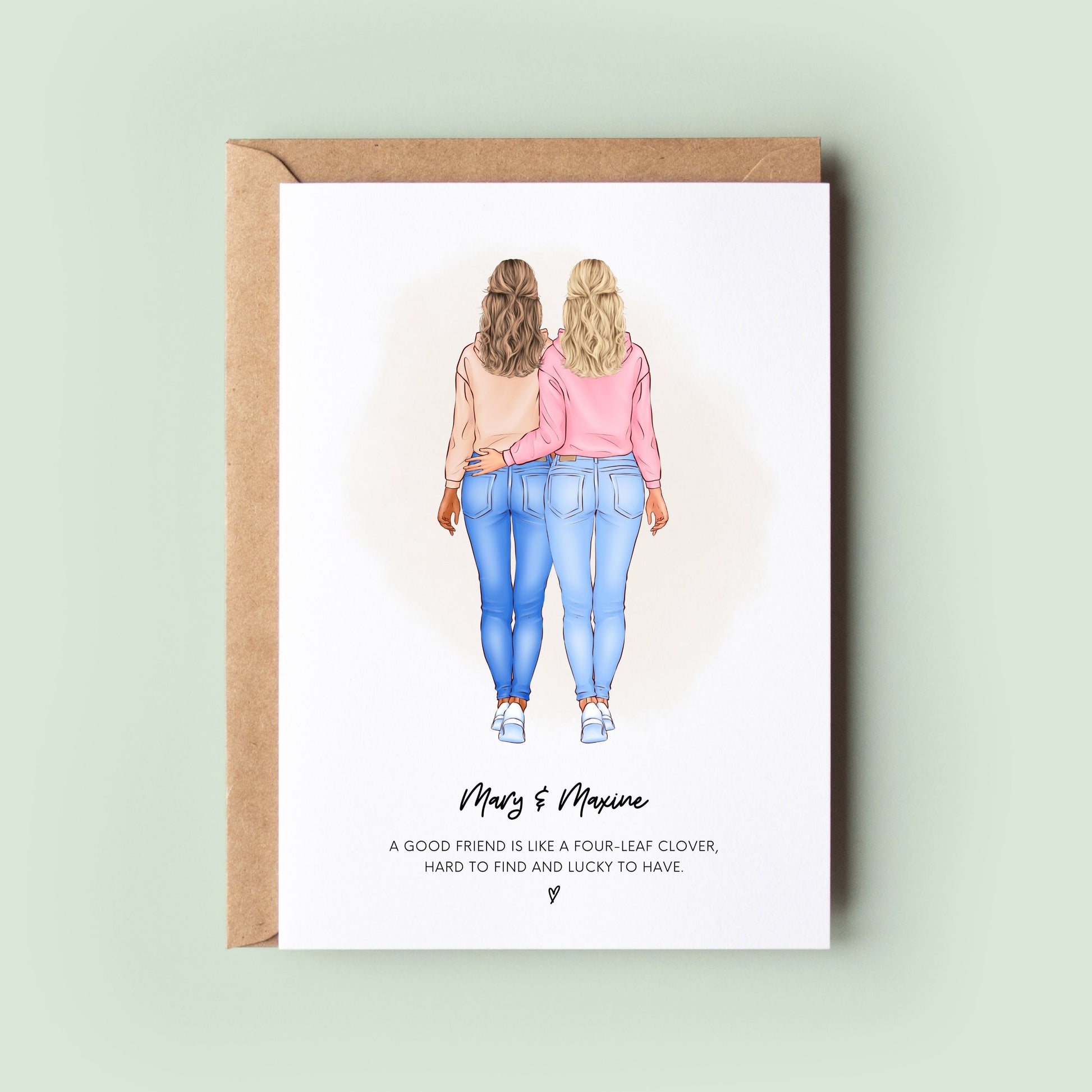 Customisable birthday card for best friends, featuring unique personal touches ideal for celebrating a bestie or cousin&#39;s special day.