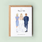 Personalised Parents Wedding Day Card, To My Mum on my Wedding Day, To My Mom, To My Dad on my Wedding Day, Mother Card, Father Card