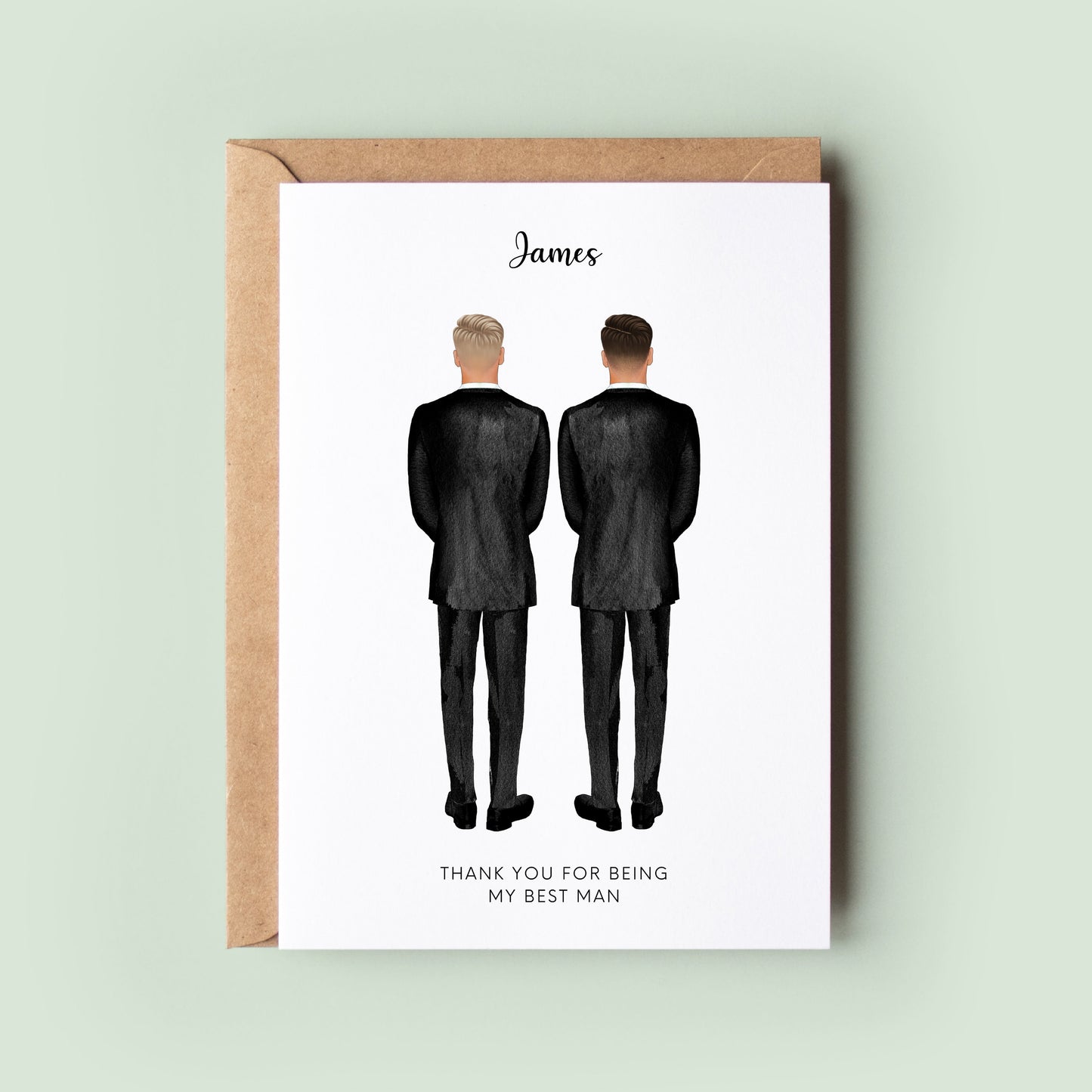 Personalised Thank You For Being My Groomsman Card, Groomsman Thank You Card, Best Man Thank You Card, Thank You For Being My Best Man Card