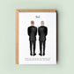 Personalised Father of the Groom Wedding Day Card, To my Dad on my Wedding Day, Dad Wedding Thank You Card, Father and Son Wedding Card