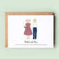 Personalised Brother and Sister Flower Girl & Page Boy Thank You Card, Personalised Flower Girl Card, Personalised Page Boy Card, Wedding