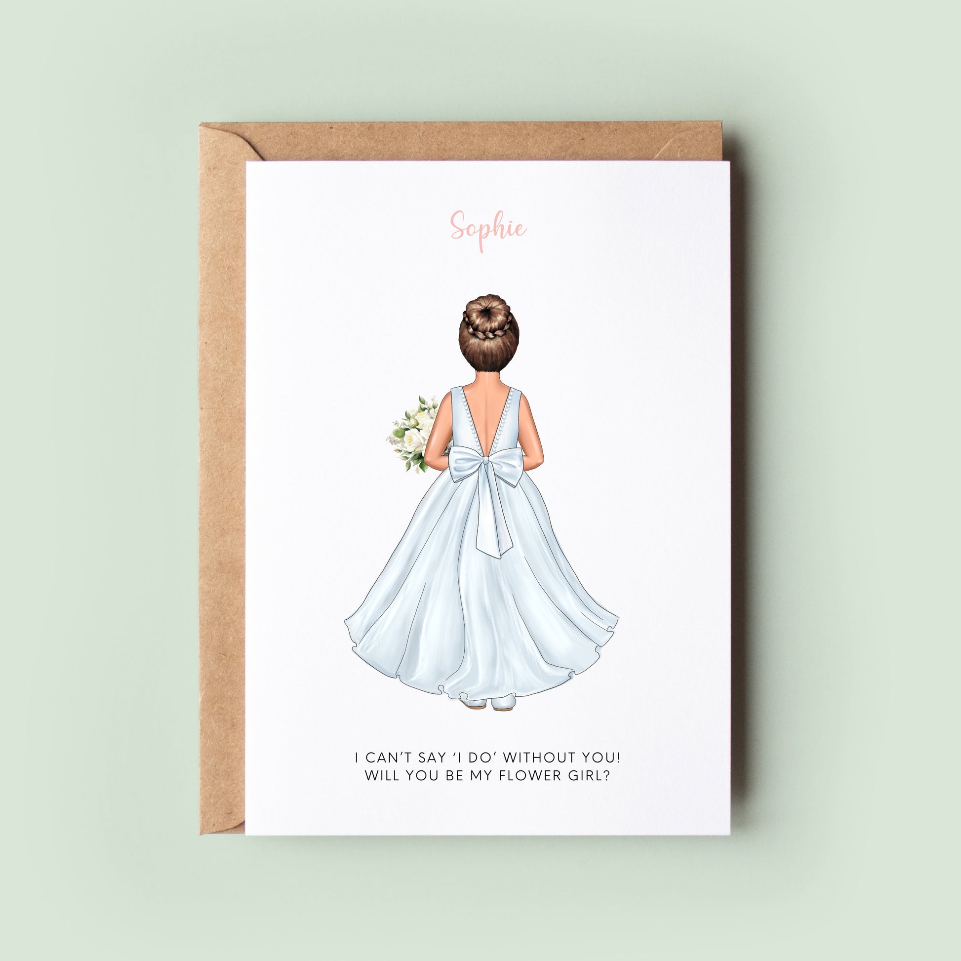 Will You Be My Flower Girl Personalised Greetings Card, Will You Be My Junior Bridesmaid, Personalised Flower Girl Card, Be My Bridesmaid