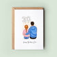 Personalised Birthday Card to Dad from Daughter, Daddy Birthday Day Card, Happy 30th, 40th, 50th Birthday Dad Card, Uncle Birthday, Grandad