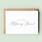 Classic Will You Be My Matron of Honor Proposal Card