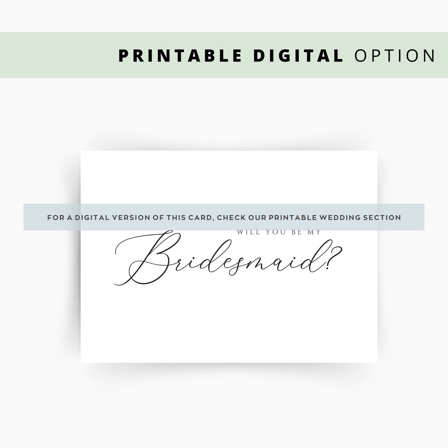 Classic Will You Be My Bridesman Card