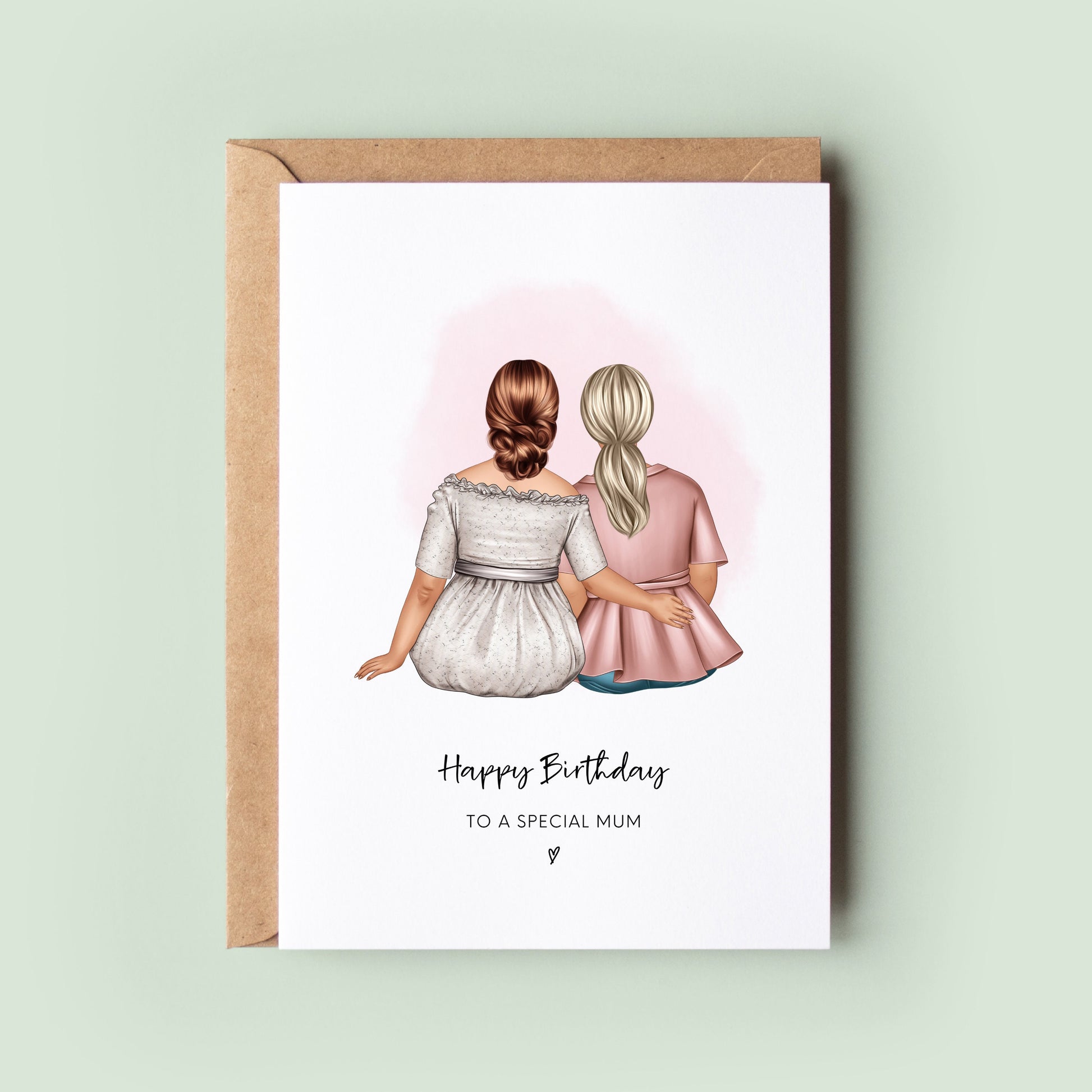 Personalised Mum Birthday Keepsake Card, Custom Birthday Card for Mum, Mother & Daughter, Mom Birthday, Happy Birthday Mum, Birthday Gift