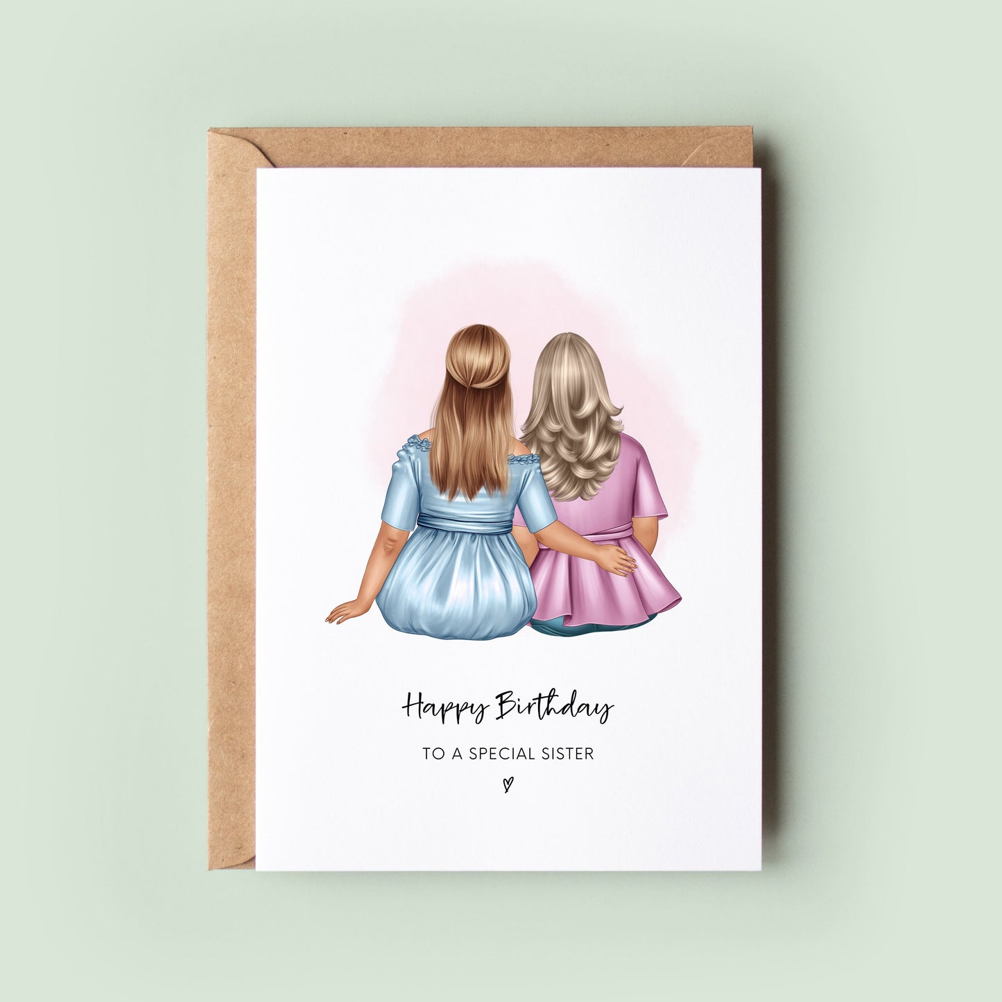 Personalised Sister Birthday Keepsake Card, Custom Birthday Card for Sister, Sisters, Sister Birthday, Happy Birthday Sister, Birthday Gift