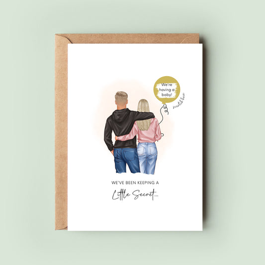 Pregnancy Announcement Card, Baby Announcement Card, Pregnancy Reveal Card, We're Having A Baby Card, Scratch Card, Personalised Baby