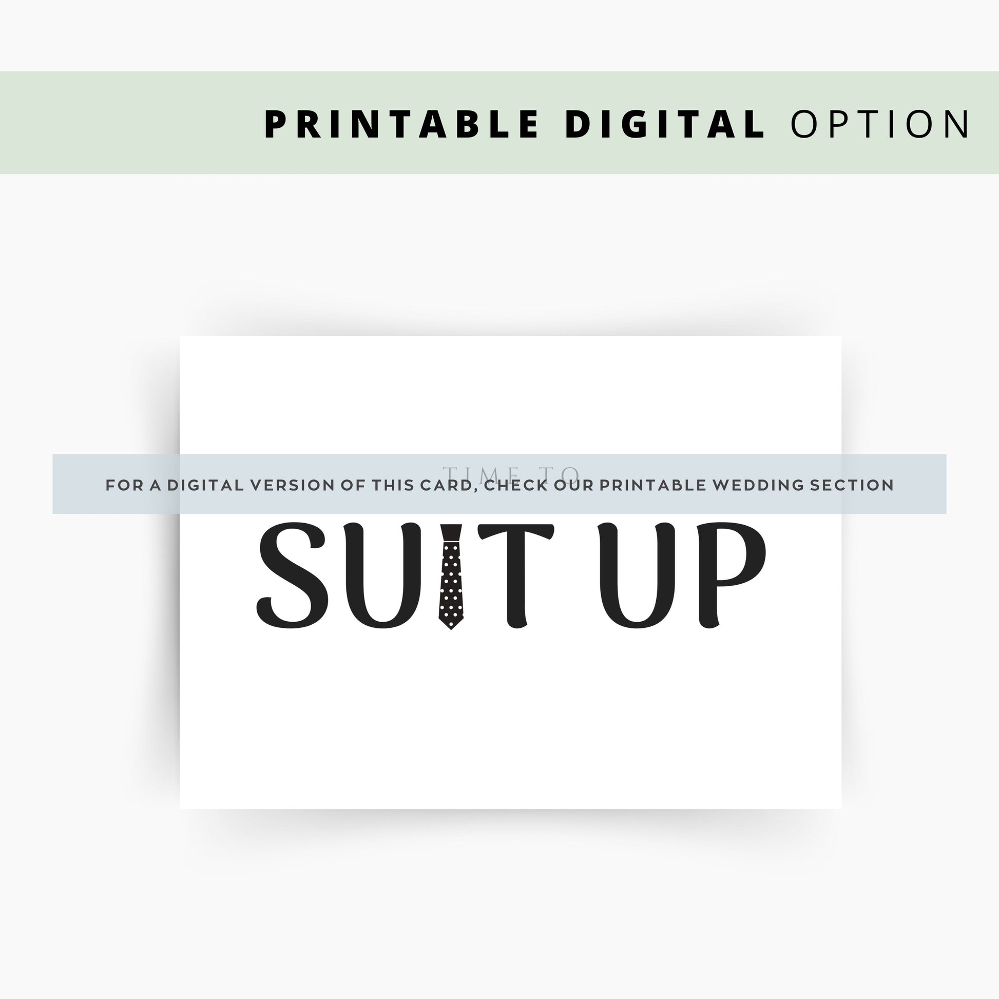 Time to Suit Up - Will You Be My Groomsman Card, Best Man, Usher, Ring Bearer, Page Boy, Wedding Cards for Guys to Ask Groomsmen #085