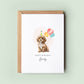 Cavapoo Dog Birthday Card from the Pet Dog for Dog Dad or Dog Mum