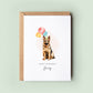 German Shepherd Dog Birthday Card from the Pet Dog for Dog Dad or Dog Mum