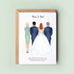Personalised Wedding Card, Mum & Dad, Mother of the Bride, Wedding Thank You Card, Mum Card, Dad Card, In Laws Card, Father of the Bride